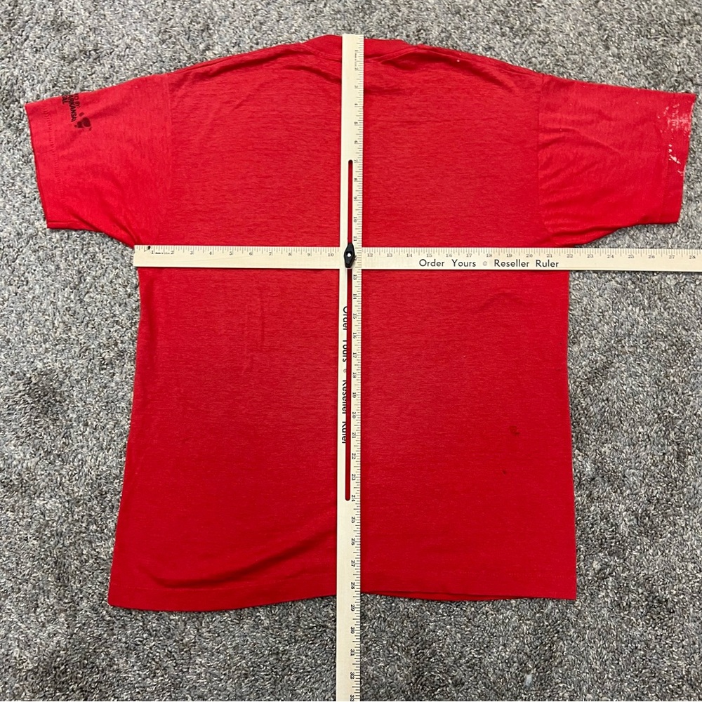 Vintage screen stars best shirt mens‎ XL red short sleeve single stitch Oktober - Picture 5 of 7